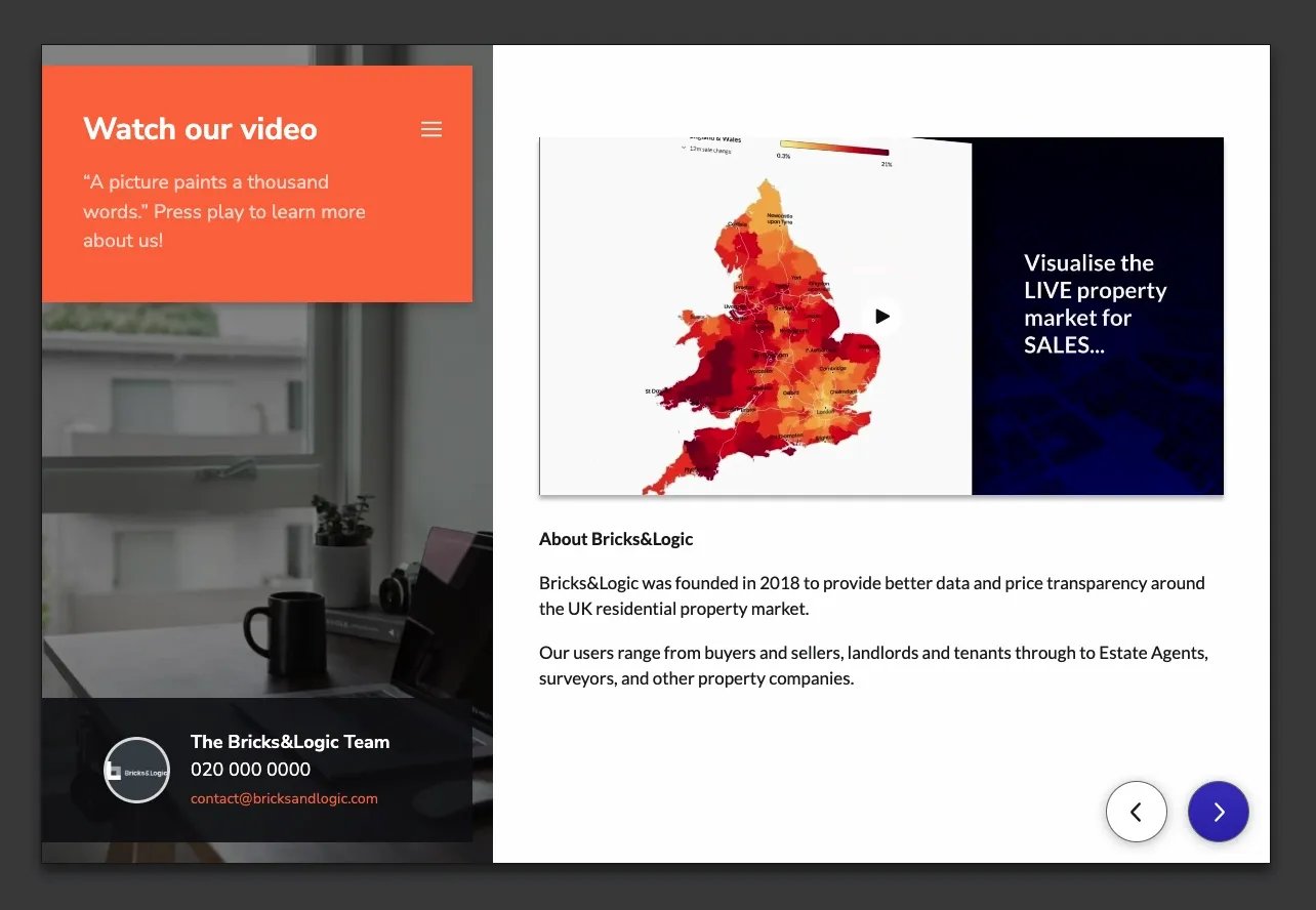 Fig. 05: Integrate engaging personalised video content to really showcase your agency