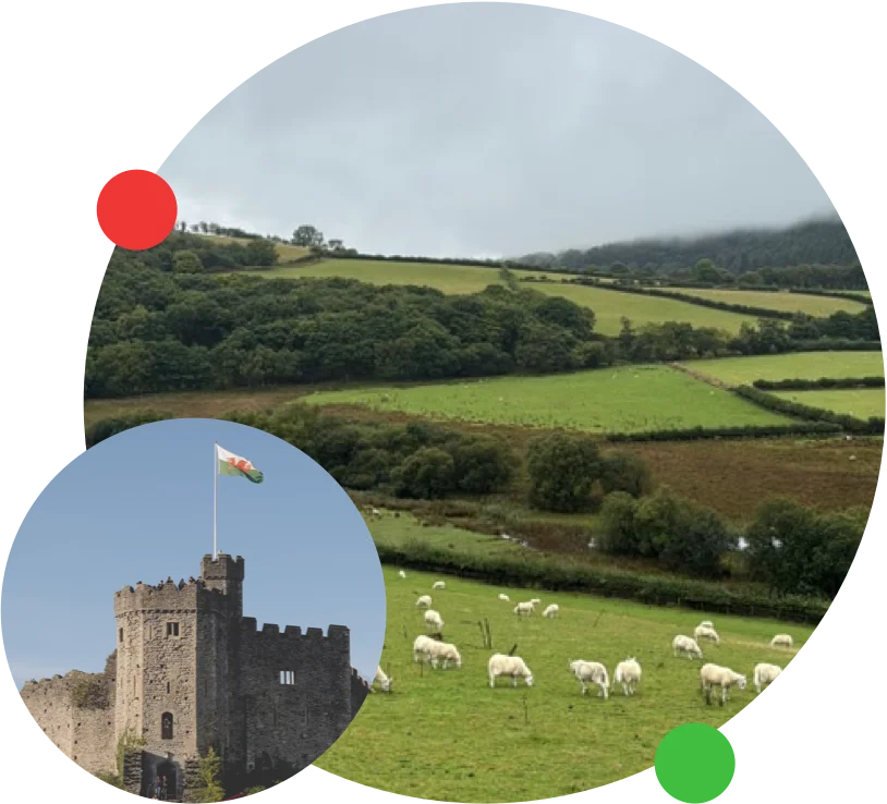 Wales region map